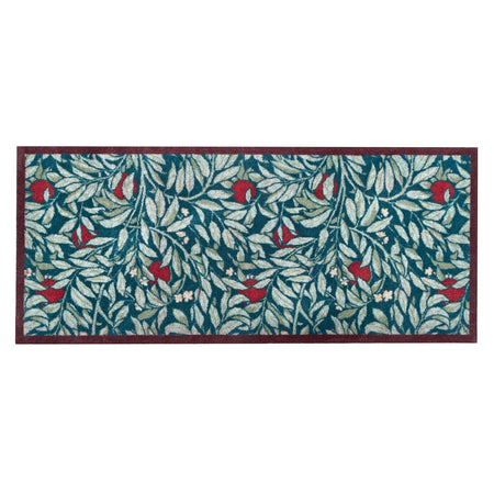 Sanderson By Highgrove x Hug Rug Ancient Apple Orchard Midnight with an apple tree design.