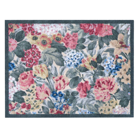 Sanderson By Highgrove x Hug Rug Antique Hydrangea & Rose with a floral design.