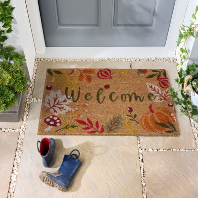 My Mat Printed Coir Autumnal Welcome