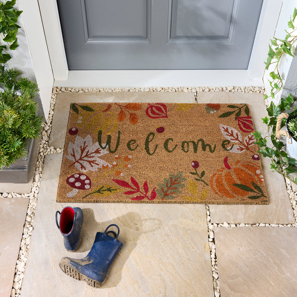 My Mat Printed Coir Autumnal Welcome