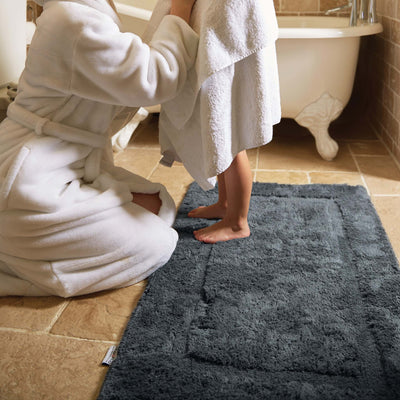 Hug Rug Bamboo Border - Graphite