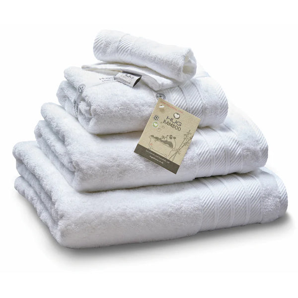 Hug Bamboo Towel White