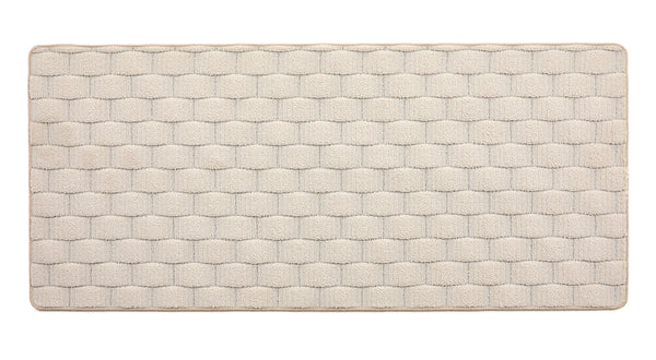 My Mat Sculptured Washable Basket Weave Ivory