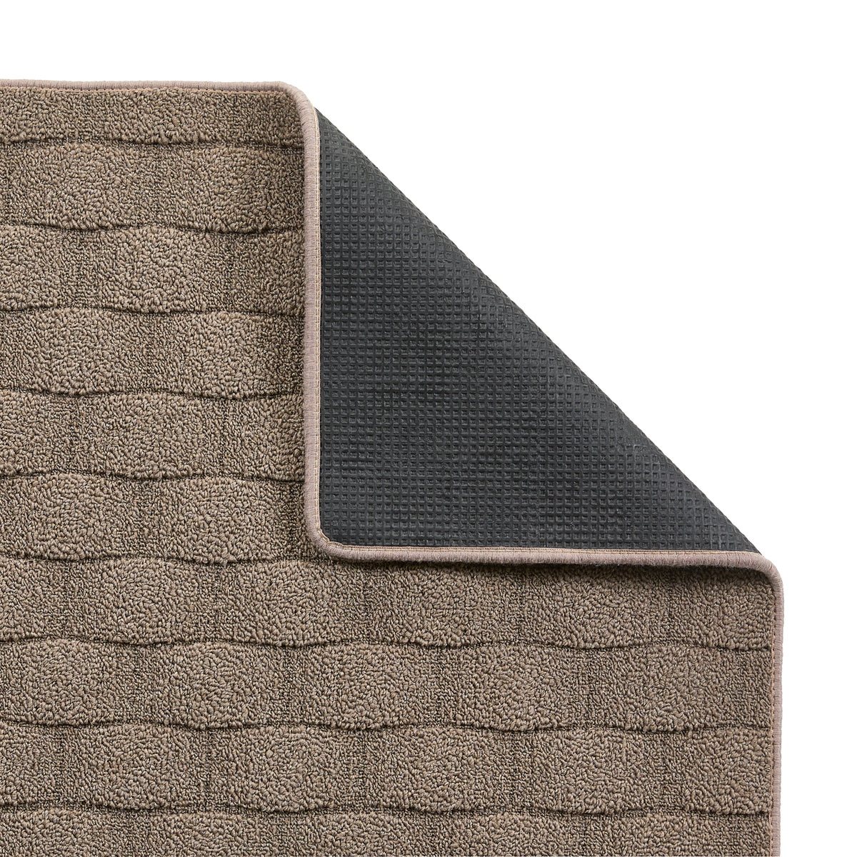 My Mat Sculptured Washable Basket Weave Mink