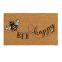 My Mat Printed Coir Bee Happy Doormat