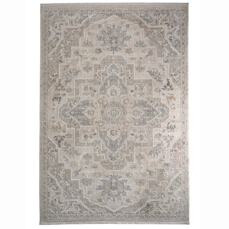 overhead shot of Origins Opulent Bijou cream rug 