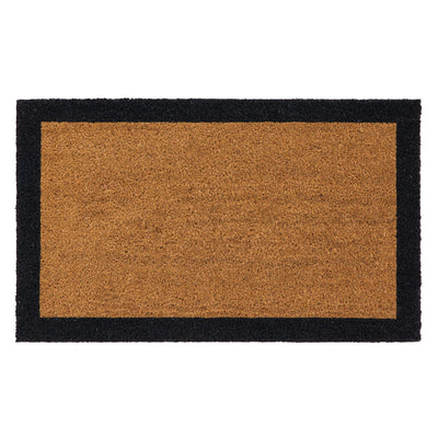 My Mat Printed Coir Border Black