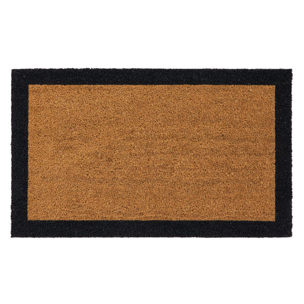 My Mat Printed Coir Border Black