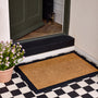 My Mat Printed Coir Border Black