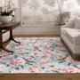 Hug Rug Eco-Washable Blooming Peonies Powder Blue