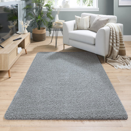 MadeNorth Shaggy Fleck Blue Rug
