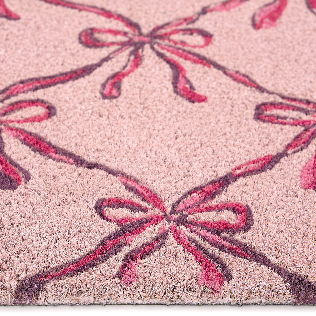 My Mat Printed Coir Blush Bows