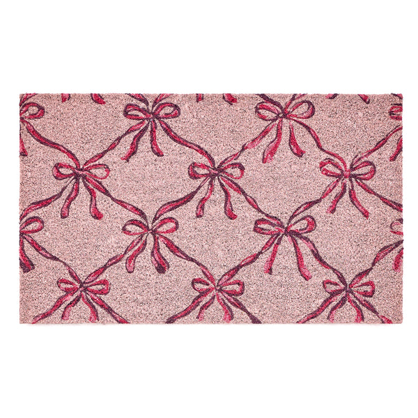 My Mat Printed Coir Blush Bows