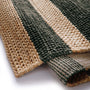 Origin Bondi Jute Stripe Natural Bottle Green