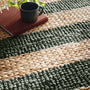 Origin Bondi Jute Stripe Natural Bottle Green