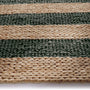 Origin Bondi Jute Stripe Natural Bottle Green