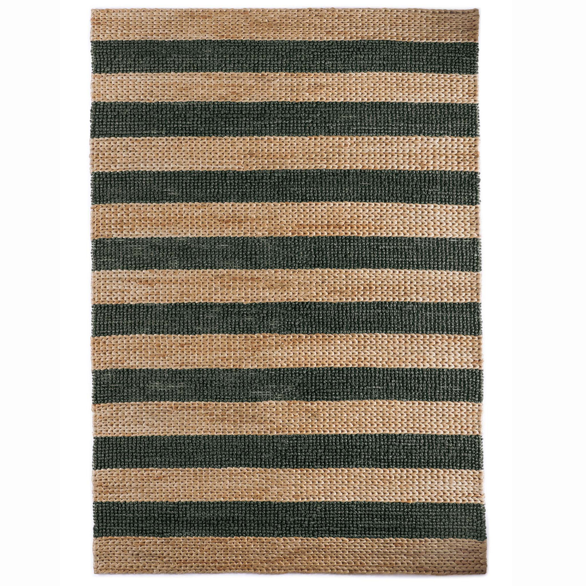 Origin Bondi Jute Stripe Natural Bottle Green