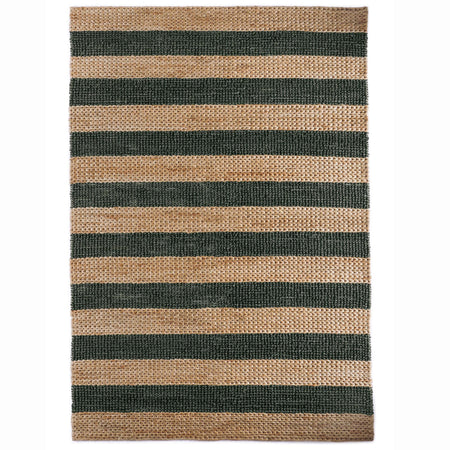 Origin Bondi Jute Stripe Natural Bottle Green