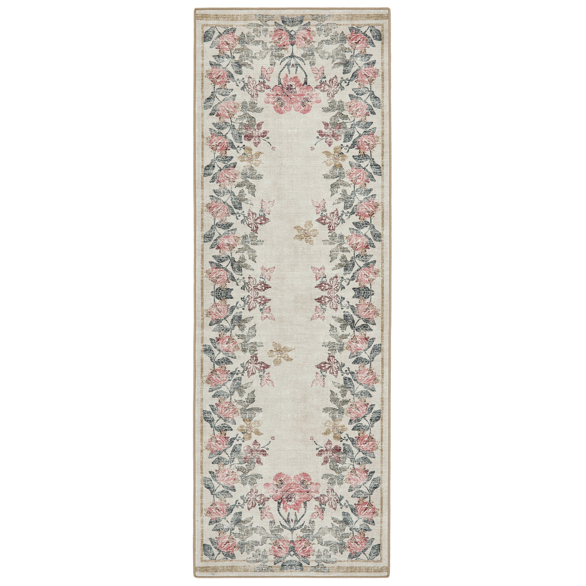 Hug Rug Eco-Washable Botanical Border