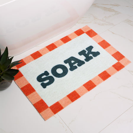 MadeNorth Nylon Printed Bathroom Bright Soak Border