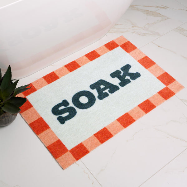 Dip & Drip Nylon Printed Bathroom Bright Soak Border