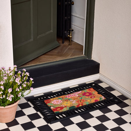 MadeBeyond Coir Insert Bright Blooms Doormat