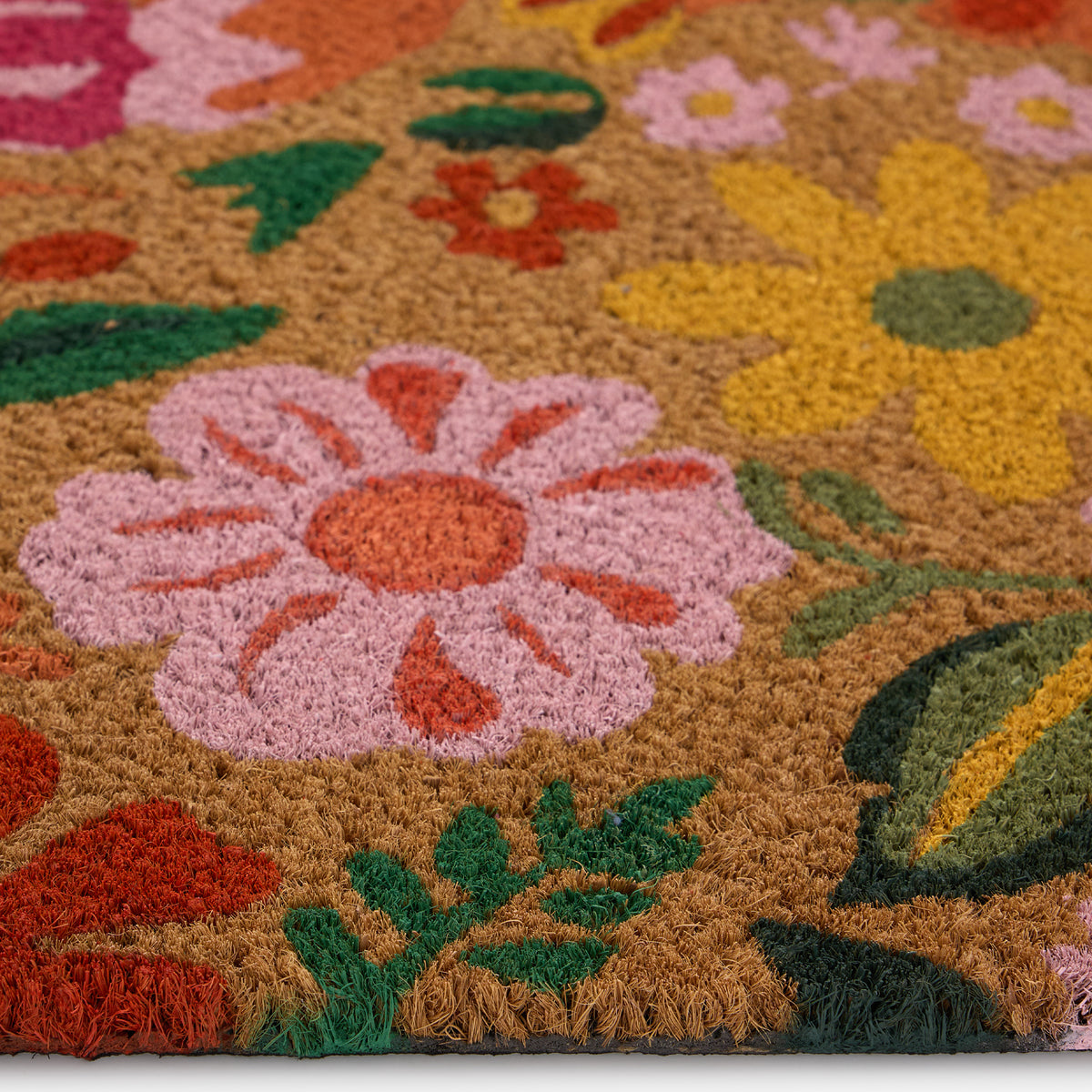 My Mat Printed Coir Bright Blooms
