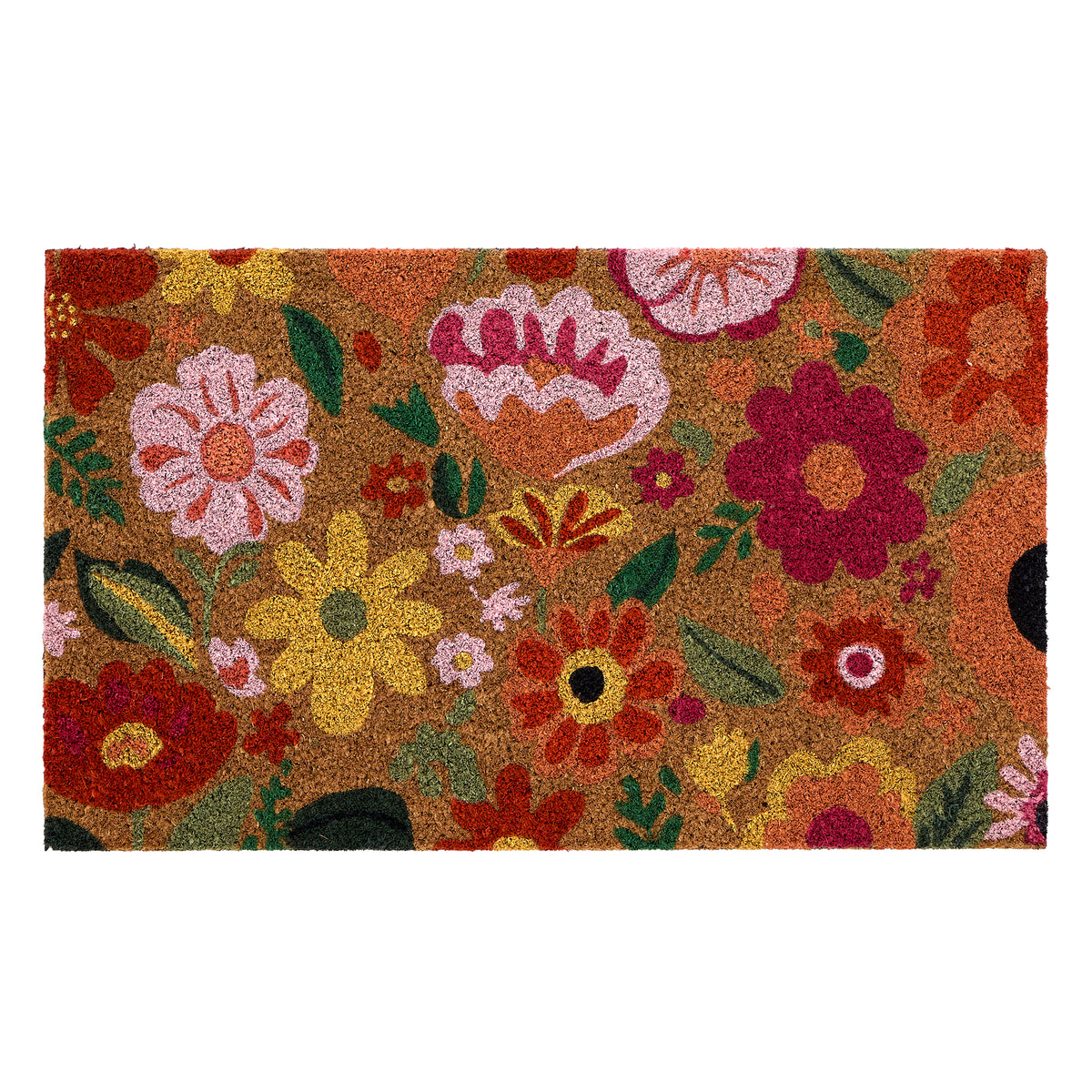 My Mat Printed Coir Bright Blooms