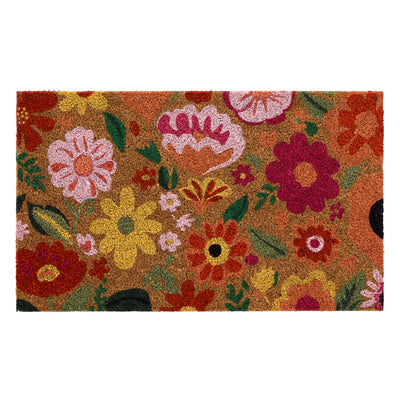 My Mat Printed Coir Bright Blooms