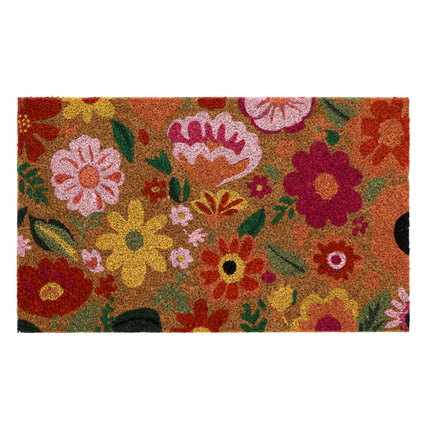My Mat Printed Coir Bright Blooms