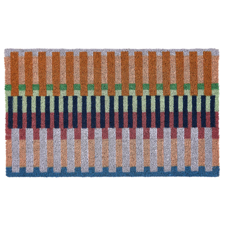 MadeBeyond Printed Coir Bright Broken Stripe