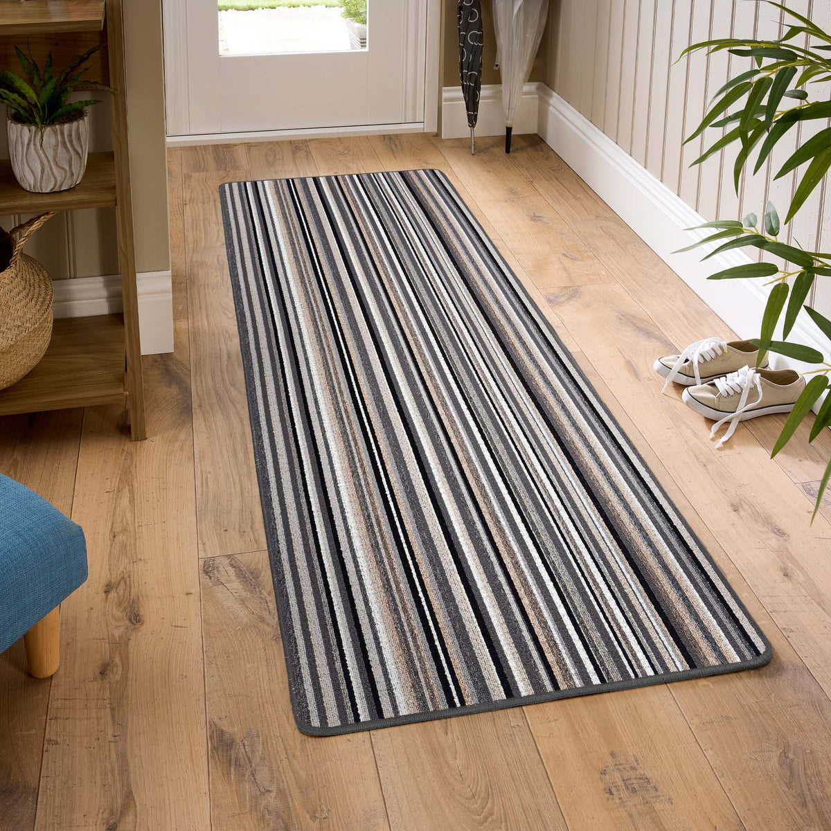 My Mat Stain Resistant Candy Multi Monochrome Stripe
