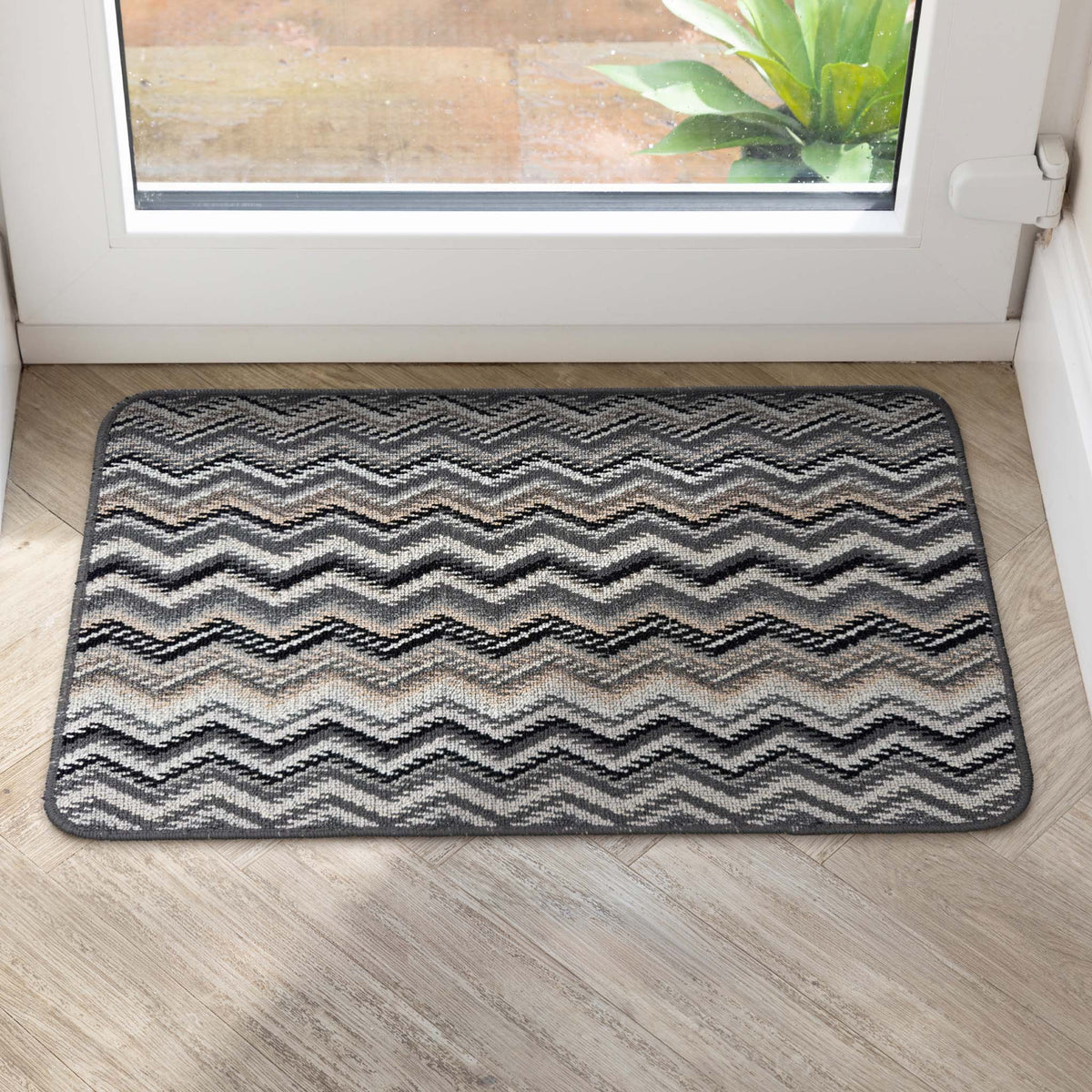My Mat Stain Resistant Candy Multi Monochrome ZigZag