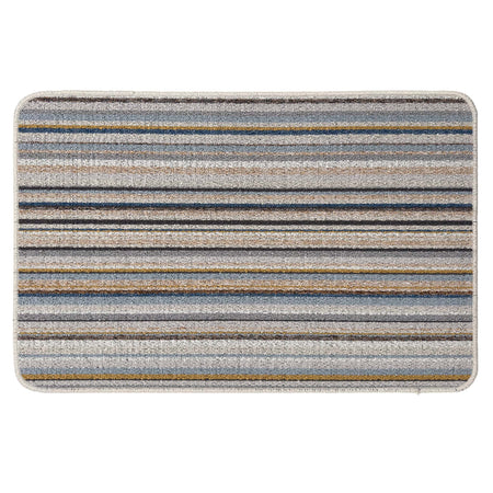 Candy Multi Natural Stripe Doormat with a striped pattern. 