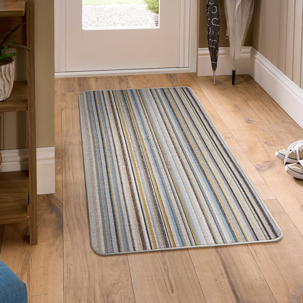 My Mat Stain Resistant Candy Multi Natural Stripe