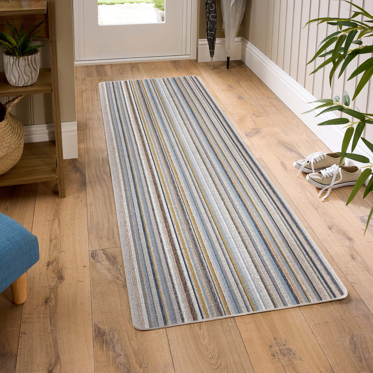 My Mat Stain Resistant Candy Multi Natural Stripe