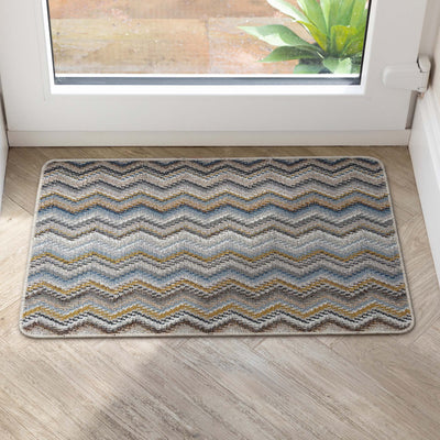 My Mat Stain Resistant Candy Multi Natural Zigzag Doormat
