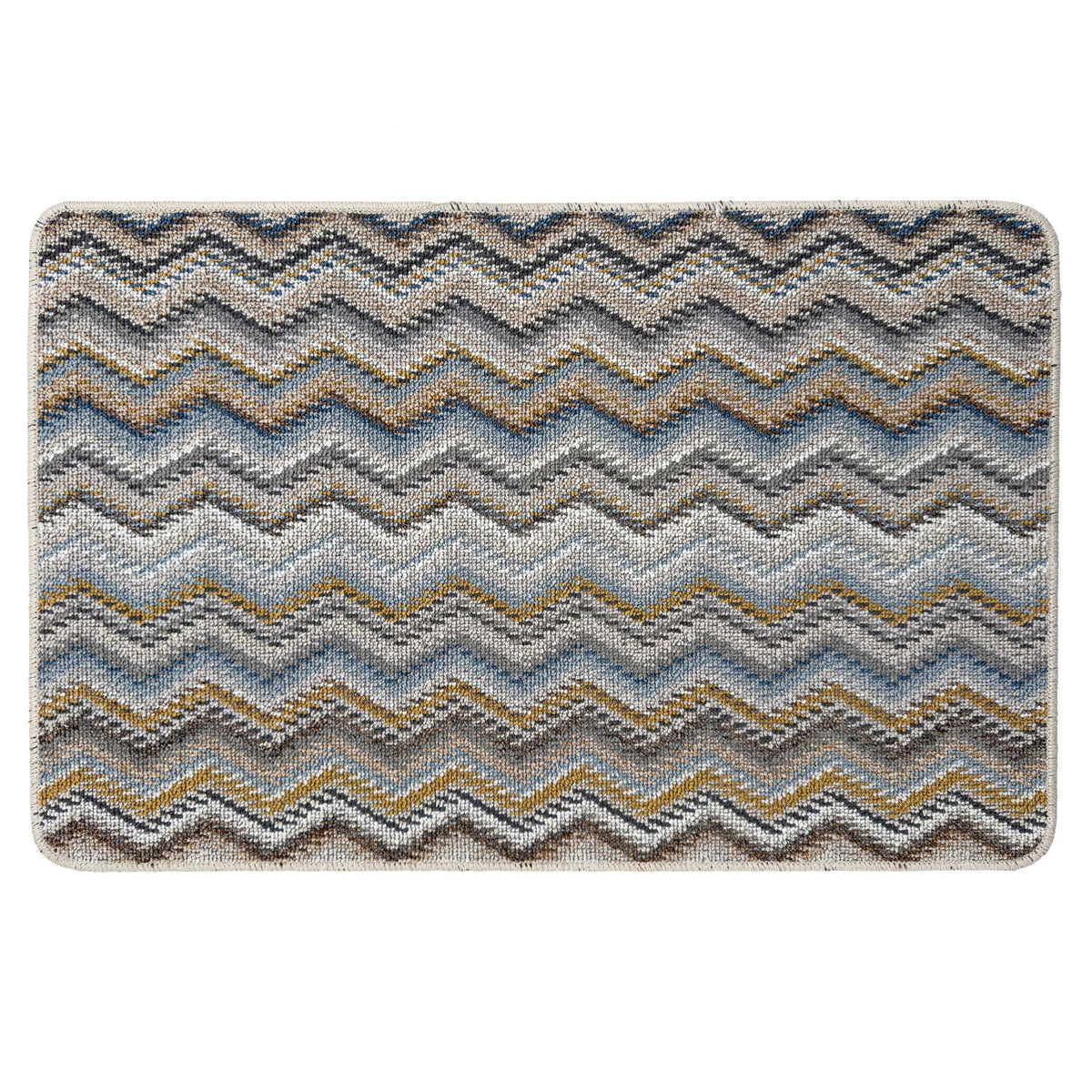 My Mat Stain Resistant Candy Multi Natural Zigzag Doormat