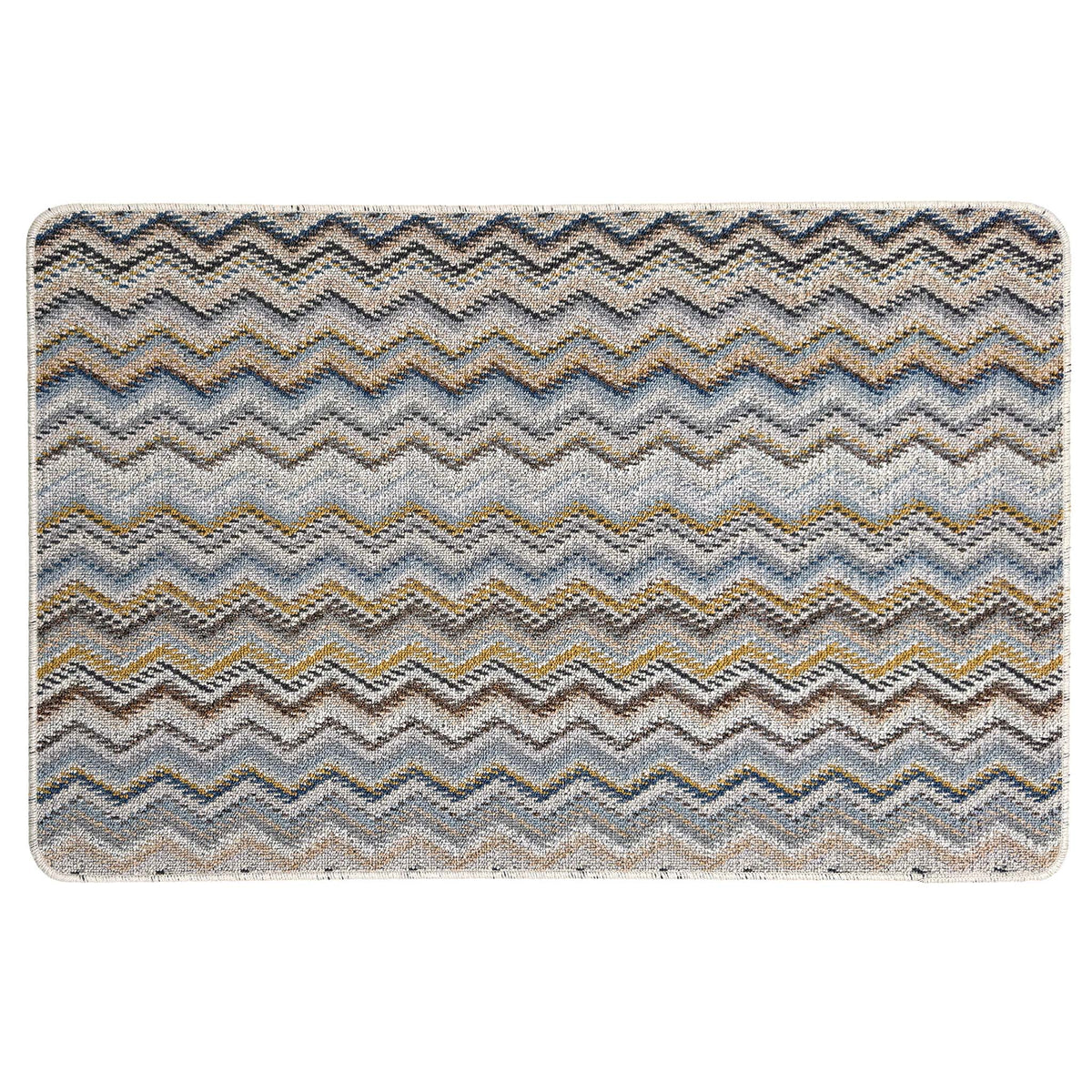 My Mat Stain Resistant Candy Multi Natural Zigzag Doormat