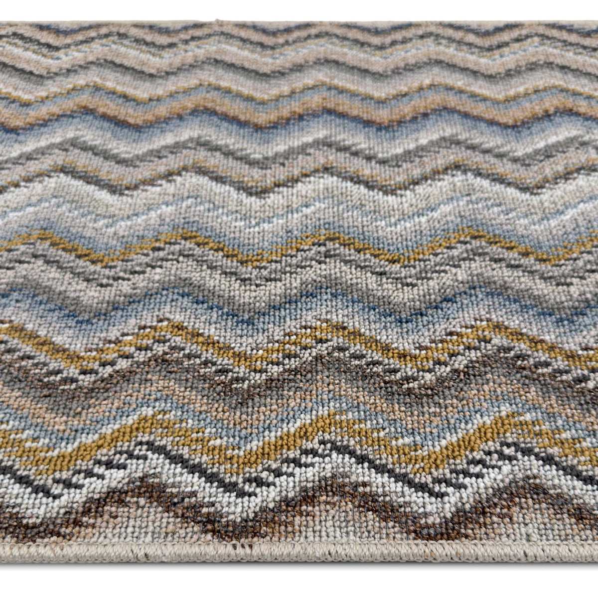 My Mat Stain Resistant Candy Multi Natural Zigzag Doormat
