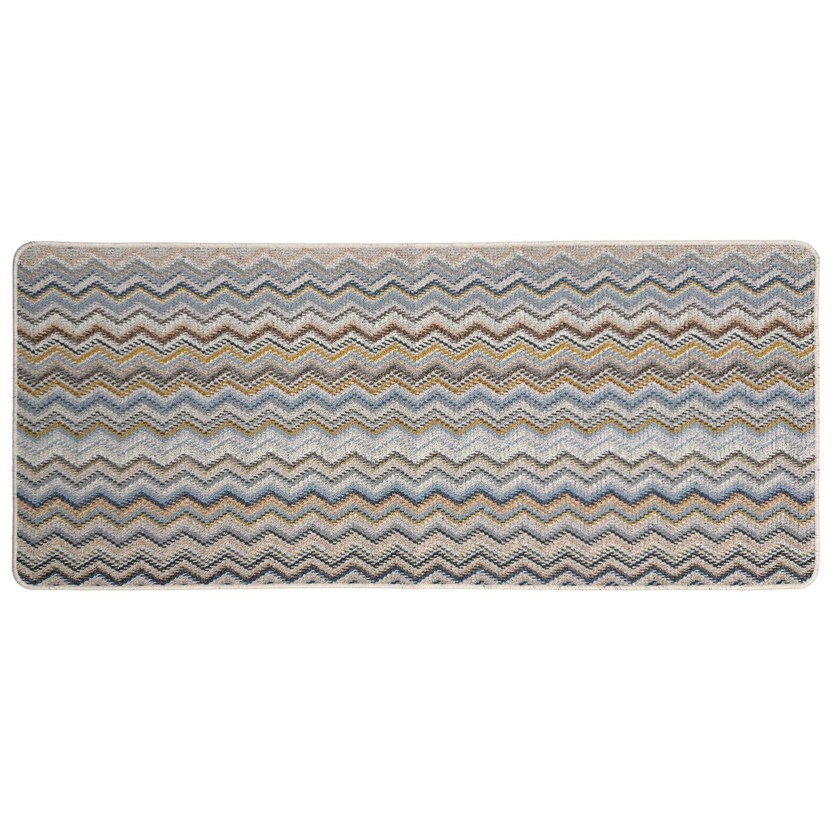 My Mat Stain Resistant Candy Multi Natural Zigzag Doormat