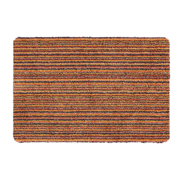 Candy Spring Stripe- 100% recycled content doormat featuring a bright striped design.
