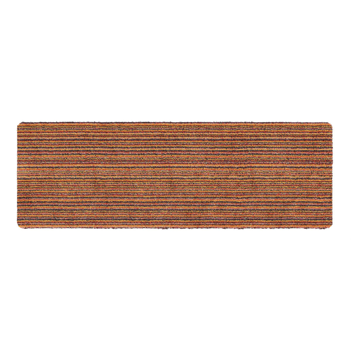 Candy Spring Stripe- 100% recycled content doormat featuring a bright striped design.