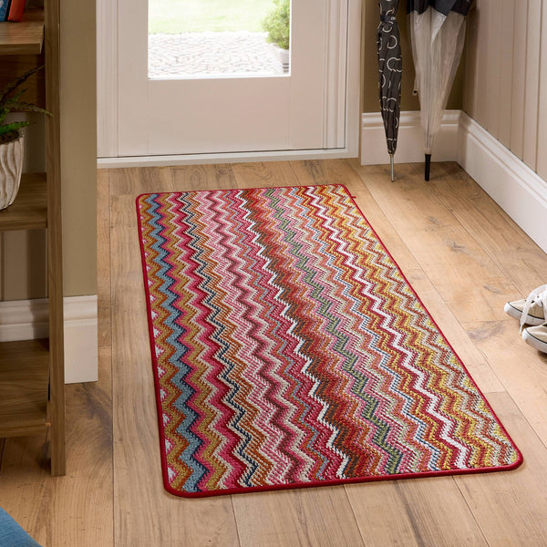 My Mat Stain Resistant Candy Multi Bright Zigzag