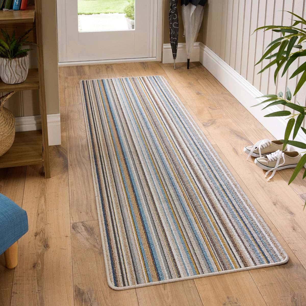 My Mat Stain Resistant Candy Multi Natural Stripe