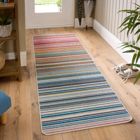 MadeNorth Stain Resistant Candy Multi Rainbow Stripe