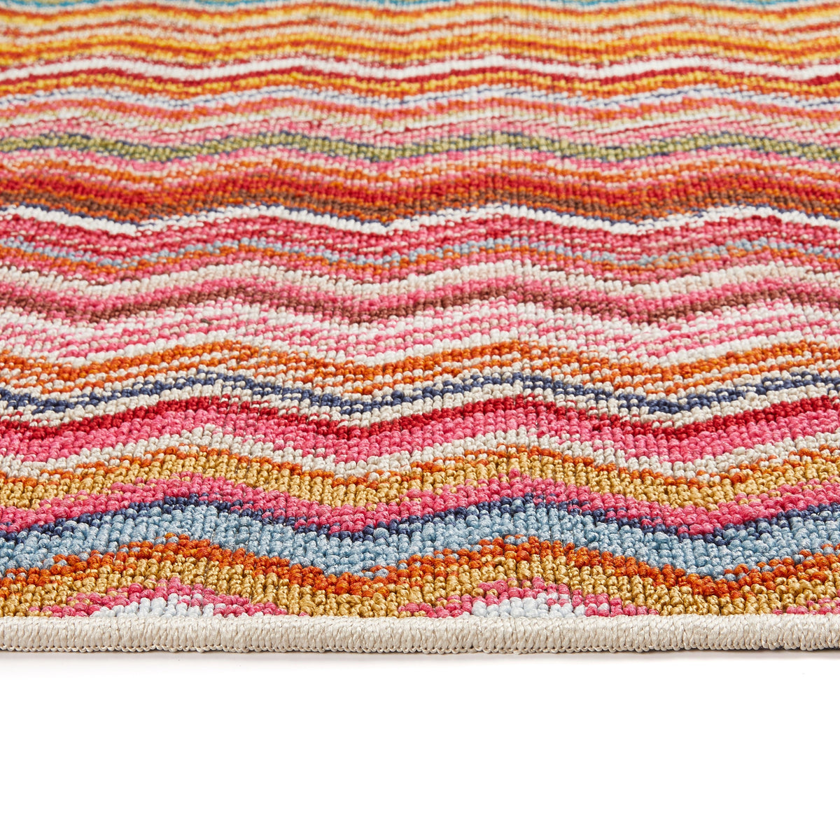 My Mat Stain Resistant Candy Multi Rainbow Zig Zag