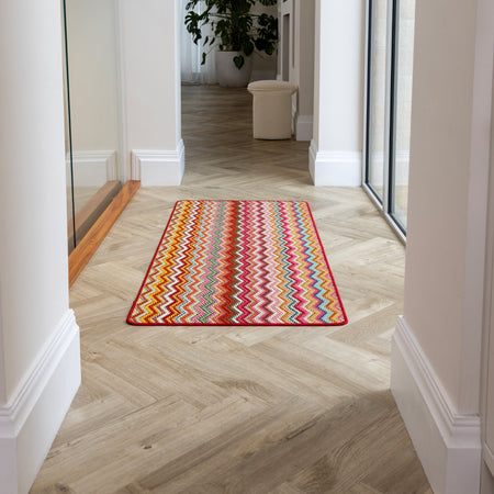 MadeNorth Stain Resistant Candy Multi Bright Zigzag