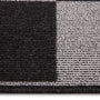 My Mat Stain Resistant Checkerboard Silver & Charcoal Doormat- Washable doormat featuring a checkboard pattern.