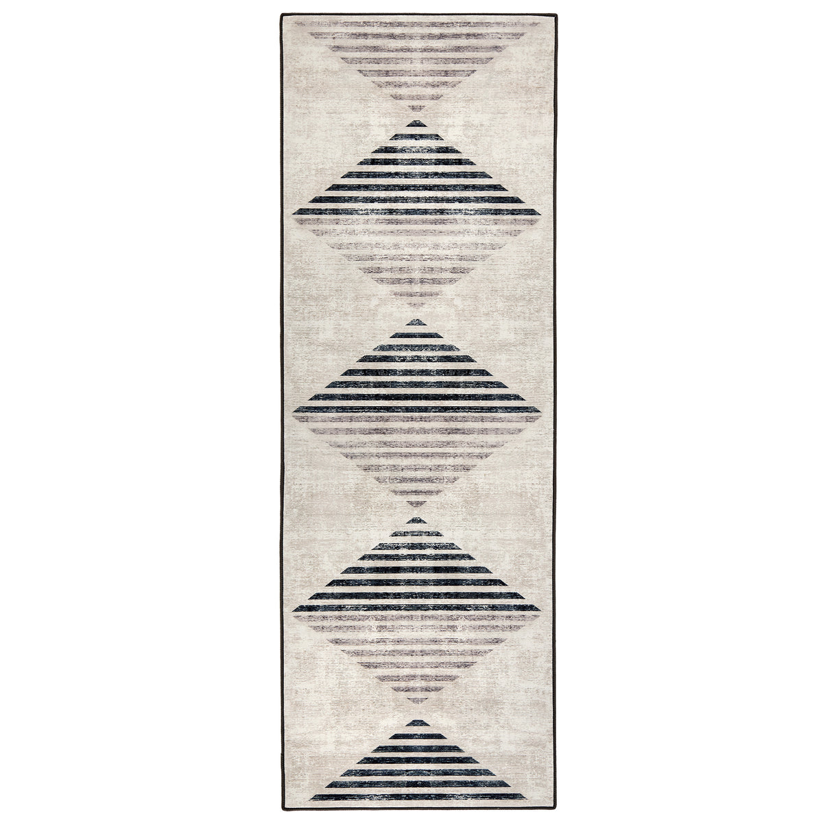 Hug Rug Eco-Washable Chevron Charcoal